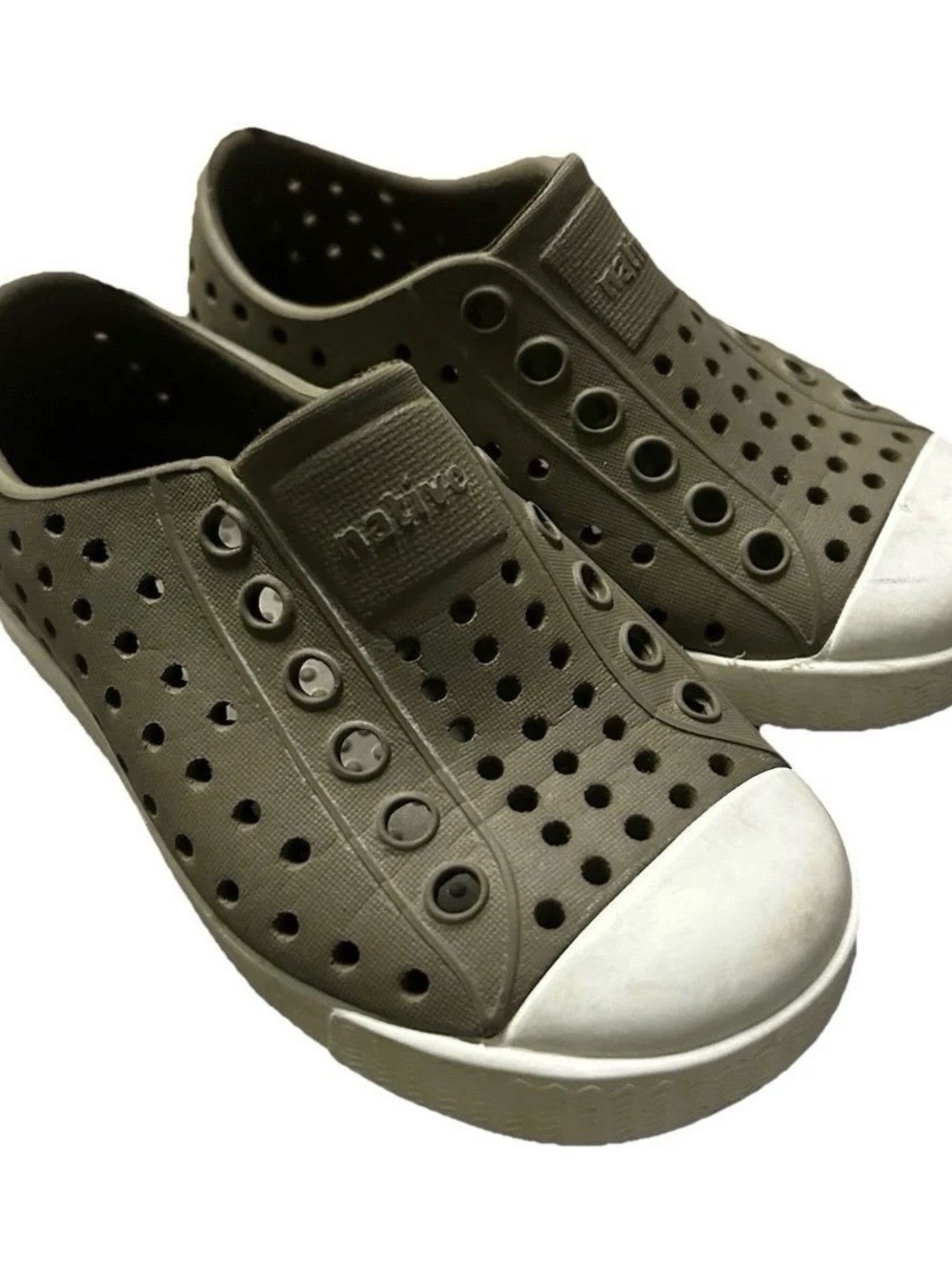 Native Jefferson Toddler Brown Slip On Shoes Water Summer Size 6